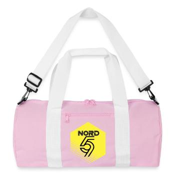 Norden - Recycelte Duffel Bag - Rosa/Weiß - Vorne