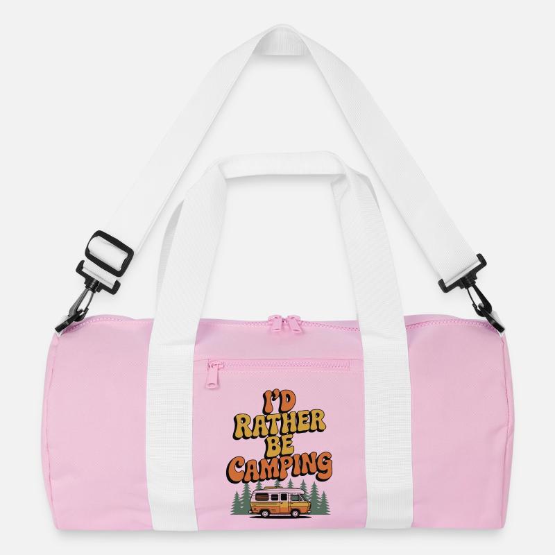I'd Rather Be Camping Recycled Duffel Bag