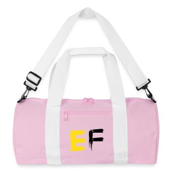 Buntes Traumtier Abstraktes Design - Recycelte Duffel Bag - Rosa/Weiß - Vorne