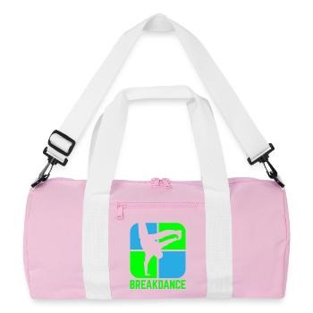 Breakdance - Recycelte Duffel Bag - Rosa/Weiß - Vorne