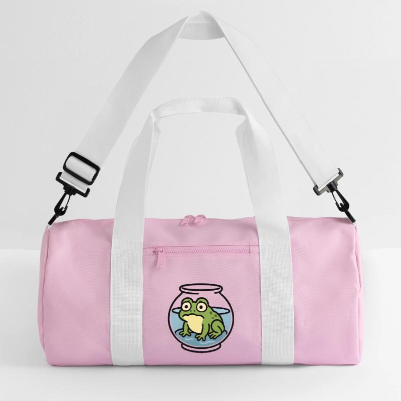 Frog in a Bowl Recycled Duffel Bag