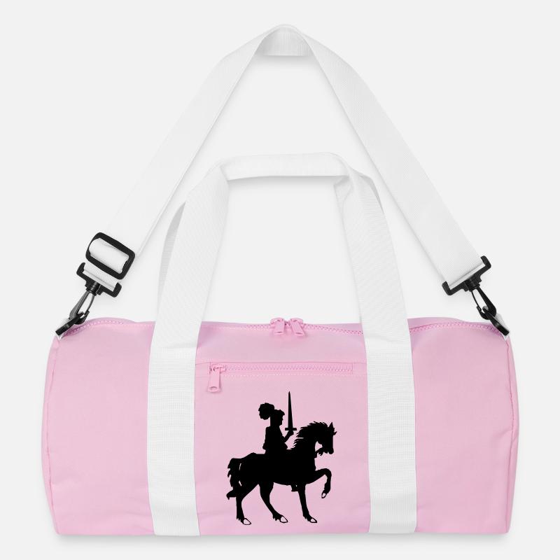 Ritter mit Schwert und Pferd Recycelte Duffel Bag