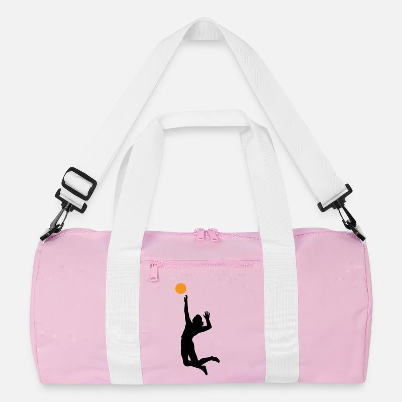 Volleyball - Recycelte Duffel Bag - Rosa/Weiß