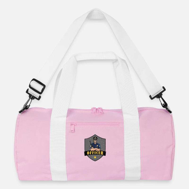 Polizeibeamter Shield Logo Recycelte Duffel Bag