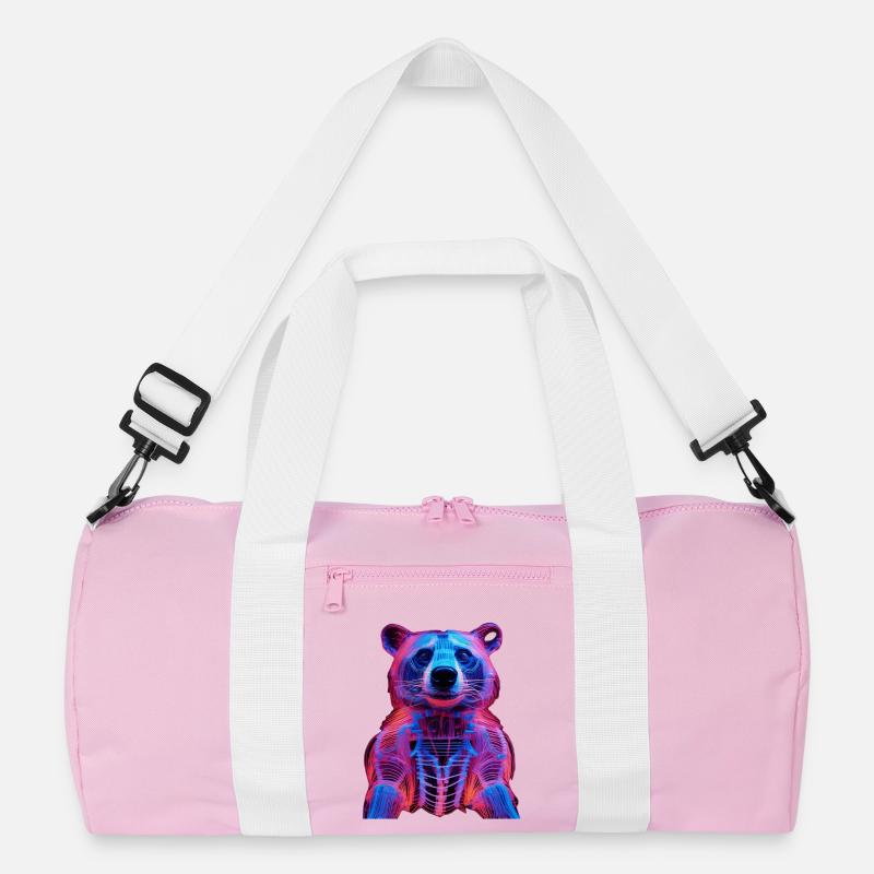 Neon-Hirschkäfer Design Recycelte Duffel Bag