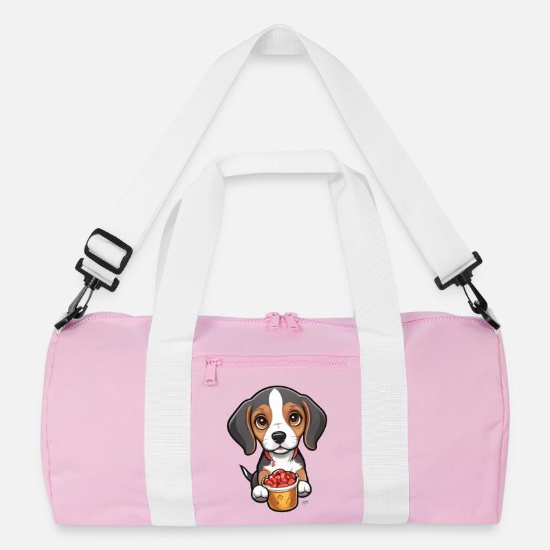 Tiny Beagle Pup Recycelte Duffel Bag