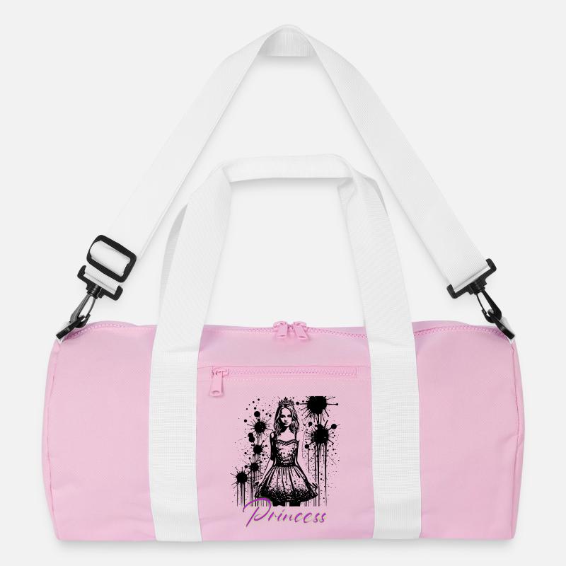 Princess - Recycelte Duffel Bag - Rosa/Weiß