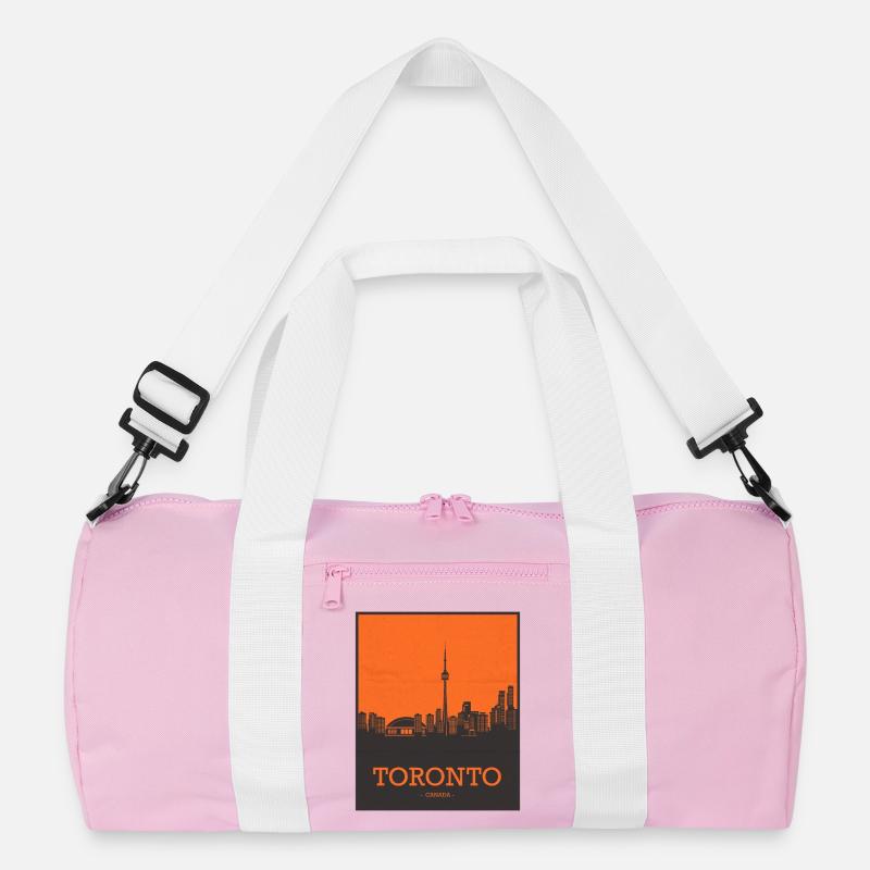 Toronto Canada Skyline Recycelte Duffel Bag