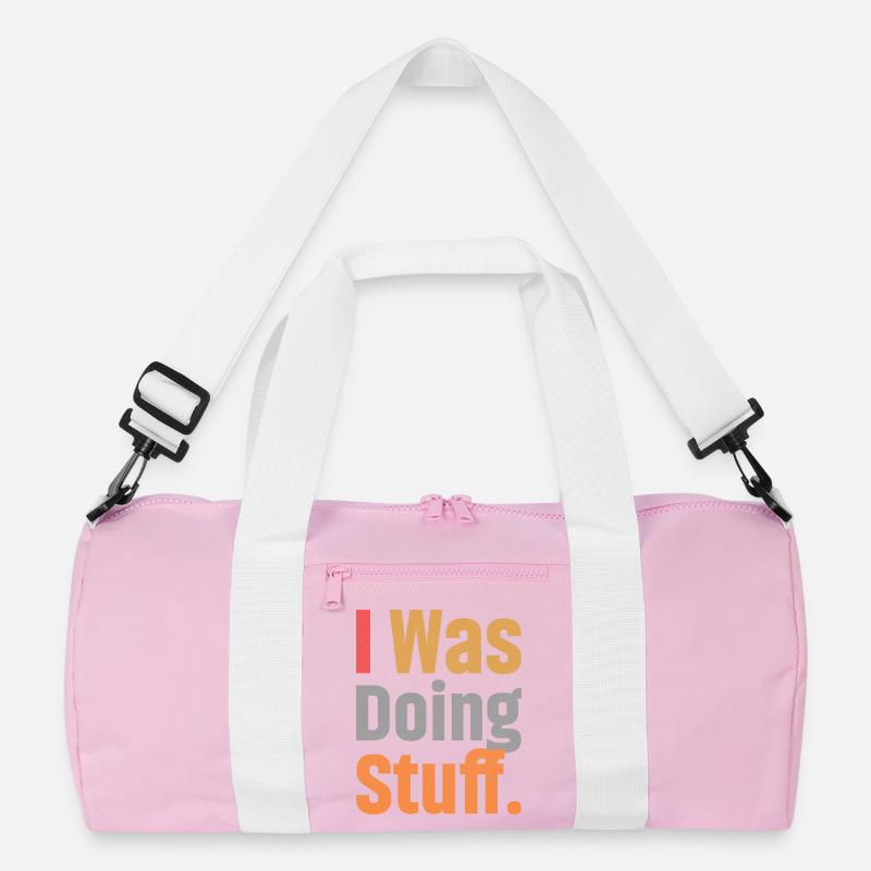 I Was Doing Stuff Recycelte Duffel Bag
