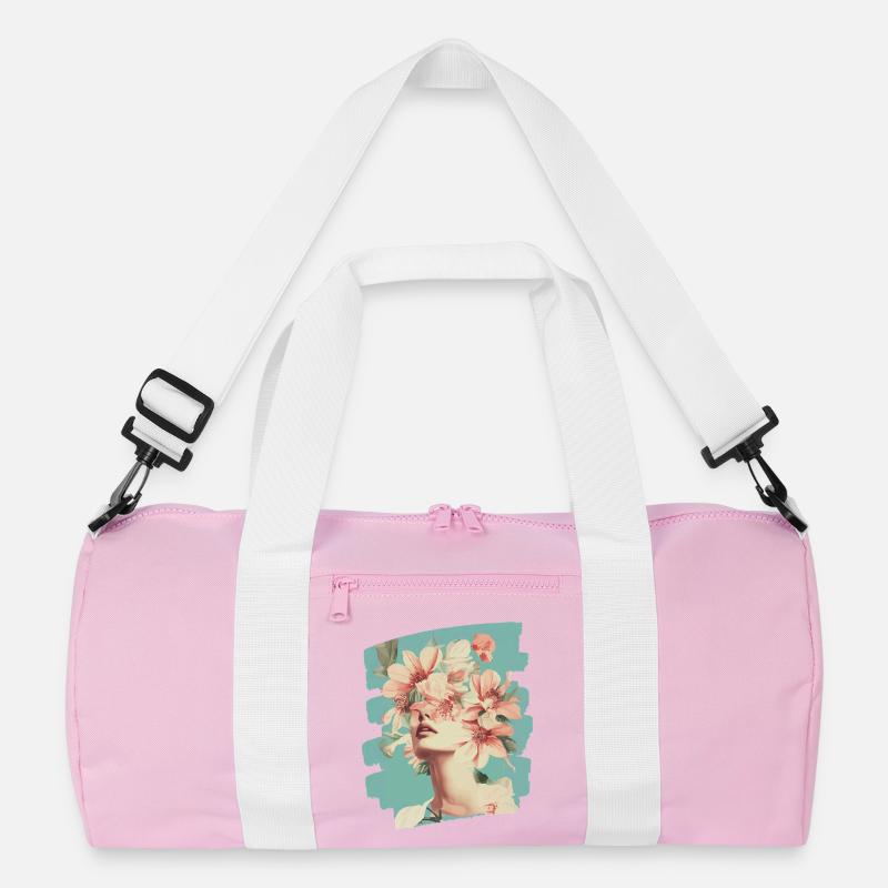 Spring Spring Beginning Flowers Recycled Duffel Bag