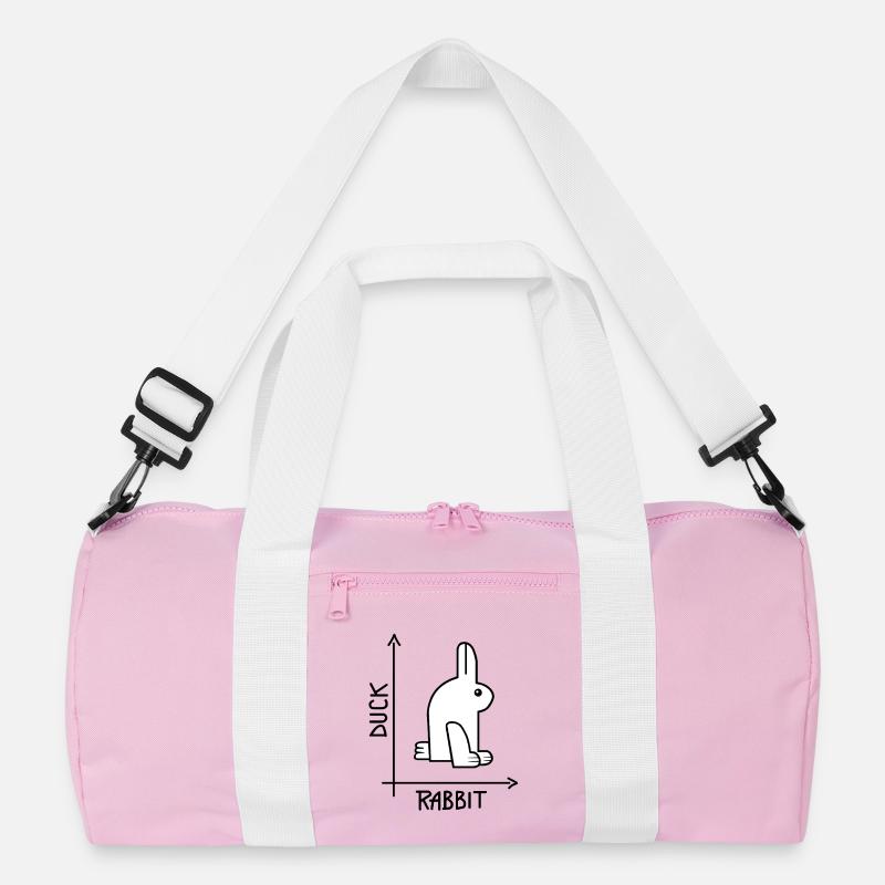 Duck or rabbit Optical Illusion Recycled Duffel Bag