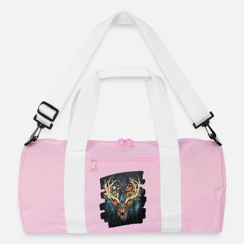 Hirsch mit Geweih Recycelte Duffel Bag
