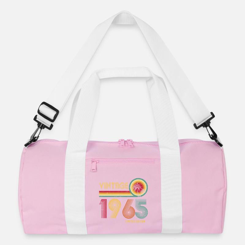 Retro 70s Gradient Number Design Recycled Duffel Bag