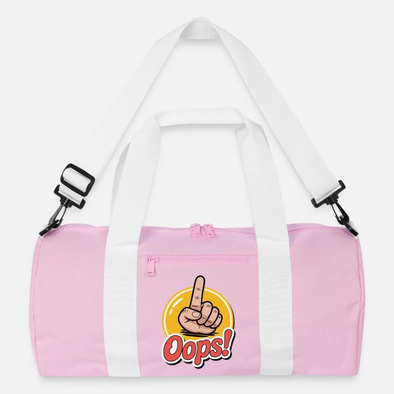 Bold Hand Gesture Graphic Design Recycled Duffel Bag