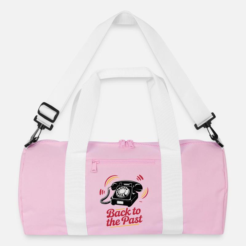 Retro Wählscheibentelefon Nostalgie Design Recycelte Duffel Bag