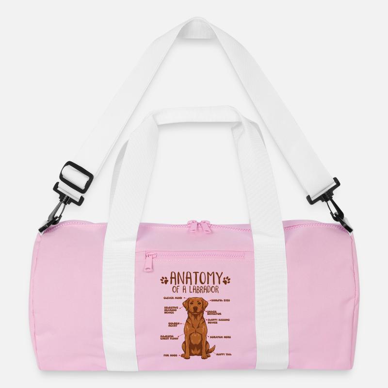 Anatomie eines Fox Red Labradors Recycelte Duffel Bag
