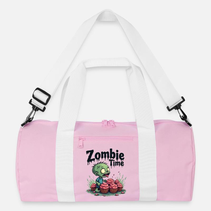 Zombie Time Cupcake Comic Recycelte Duffel Bag