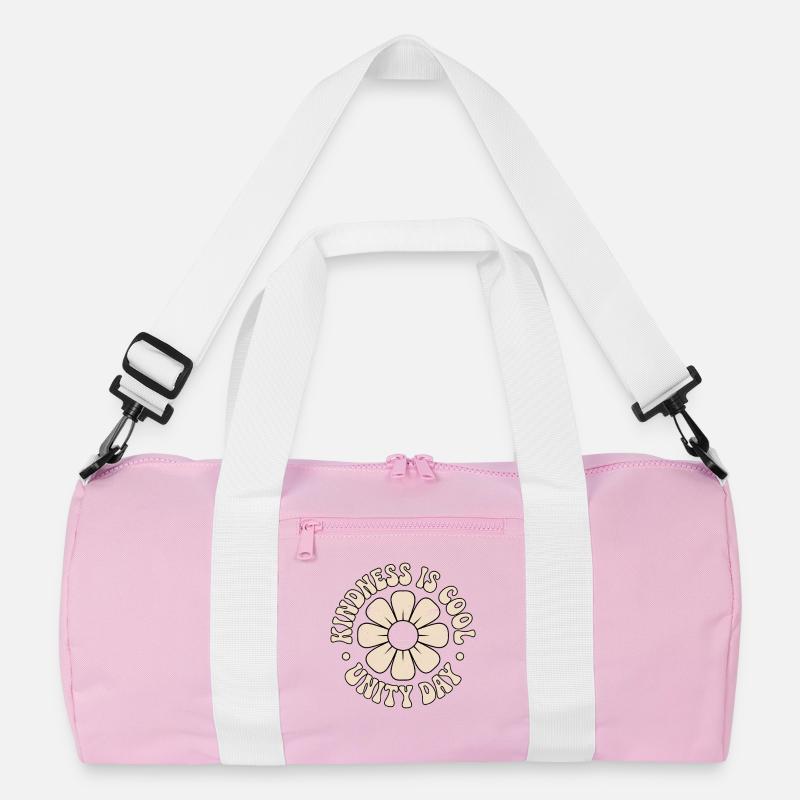 Kindness Unity Flowers Postive Message Recycled Duffel Bag