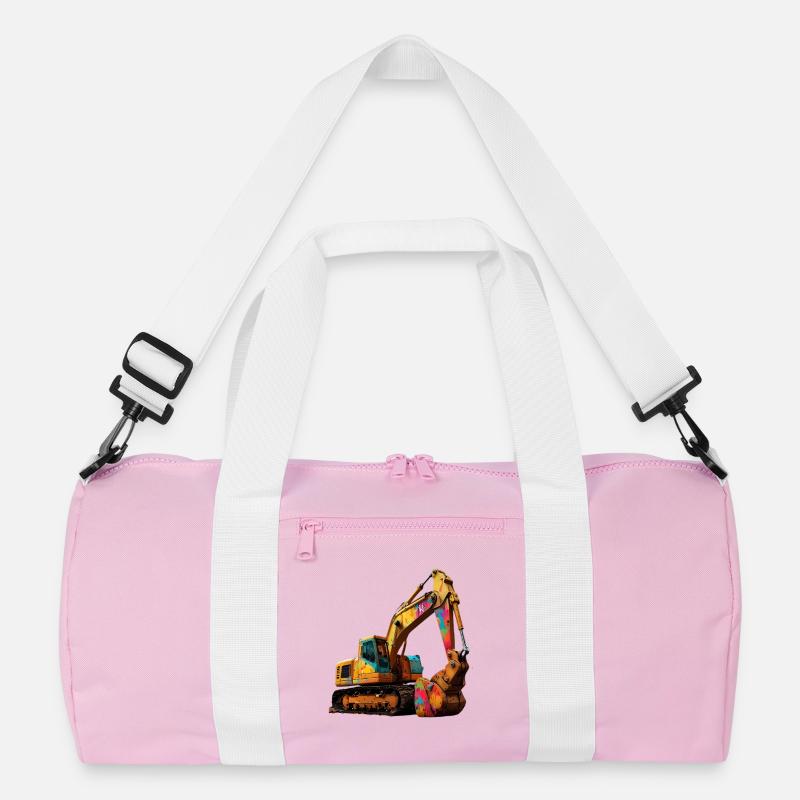 Farbexplosiver Bagger Recycelte Duffel Bag