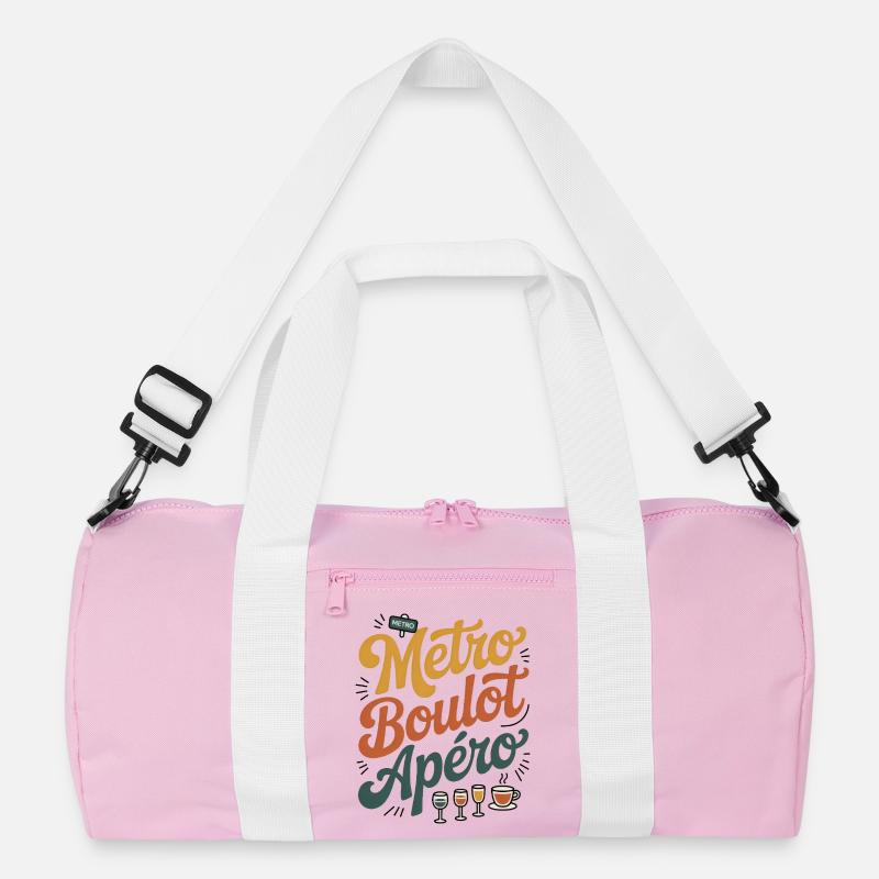 Metro Work Aperitif Humor Routine Work Evening Recycled Duffel Bag