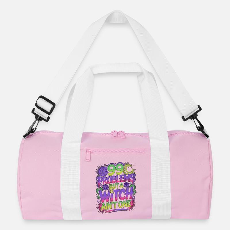 Witchcraft 99 Problems But A Witch Spellcaster Recycled Duffel Bag
