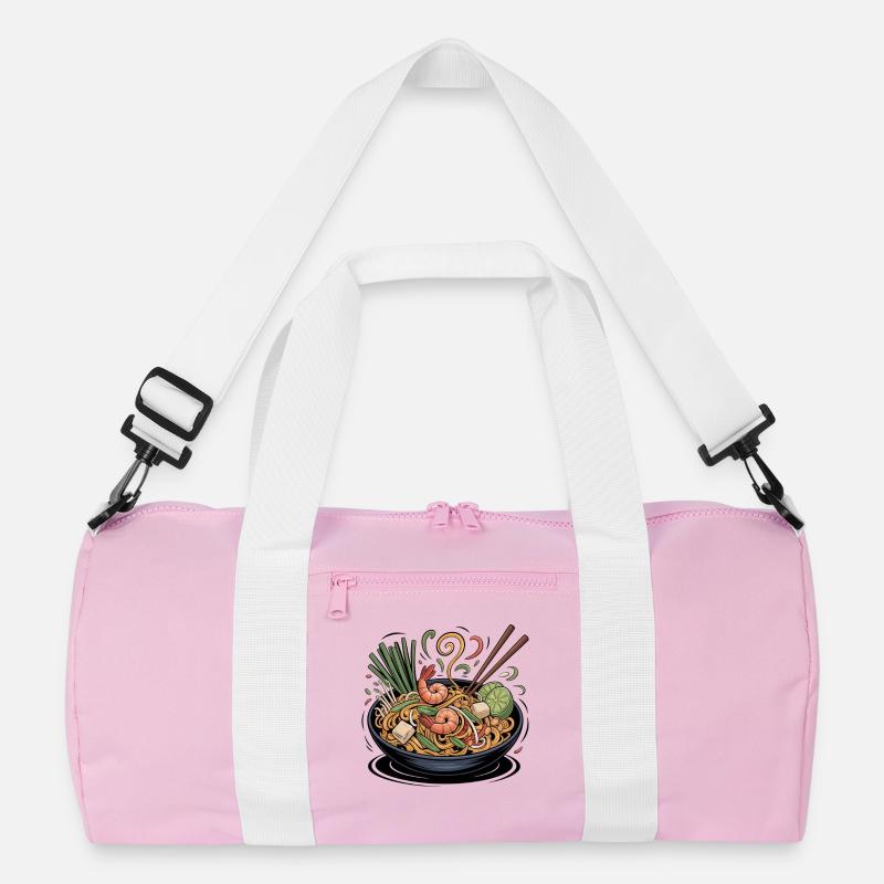 Spring ramen with shrimp and lime Recycled Duffel Bag