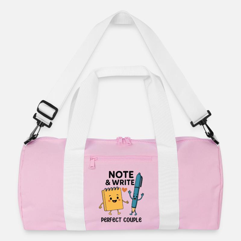 Note & Write Perfect Couple Fun Design Recycelte Duffel Bag