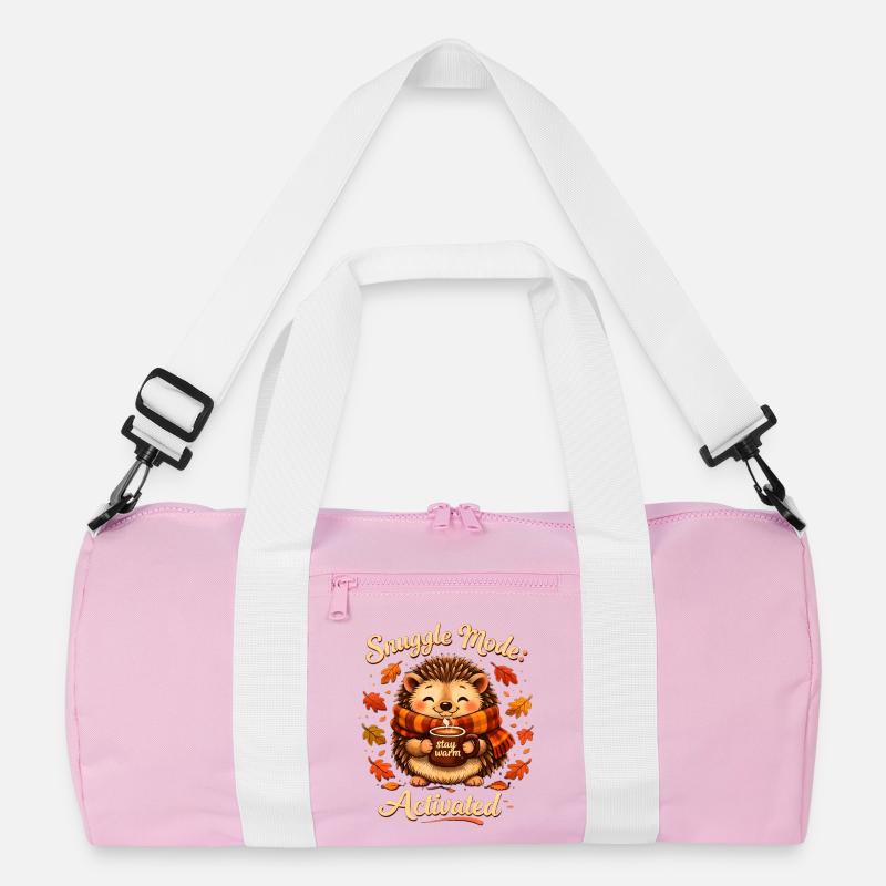 Cuddle Mode Autumn Warmth Hedgehog Recycled Duffel Bag