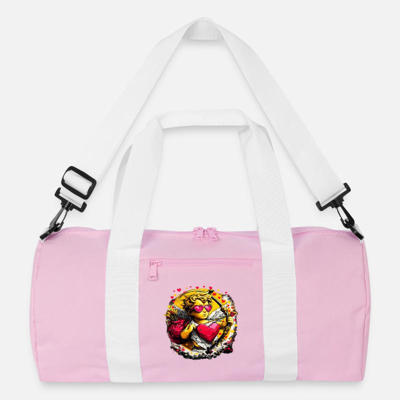 Cupid Graffiti Herzbogen Recycelte Duffel Bag