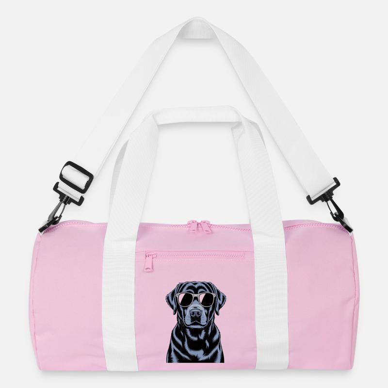 Schwarzer Labrador  Recycelte Duffel Bag