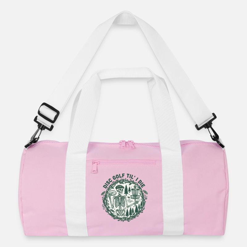 Disc Golf Til I Die Funny Disc Golfer Basket Recycelte Duffel Bag