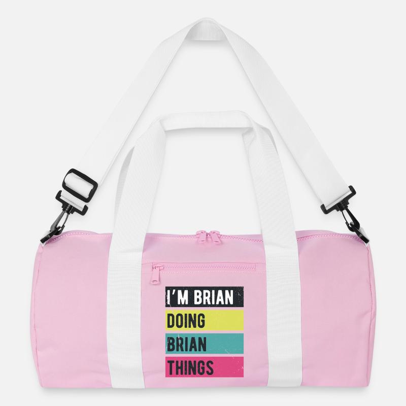 Ich bin Brian Mache Brian Dinge Retrofarben Recycelte Duffel Bag