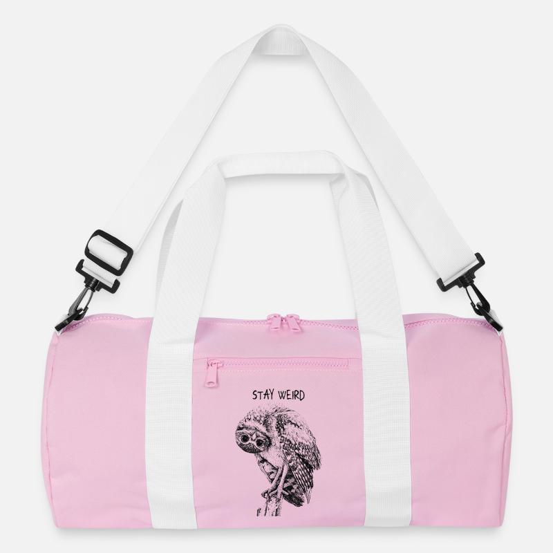 Stay Weird Eule Recycelte Duffel Bag