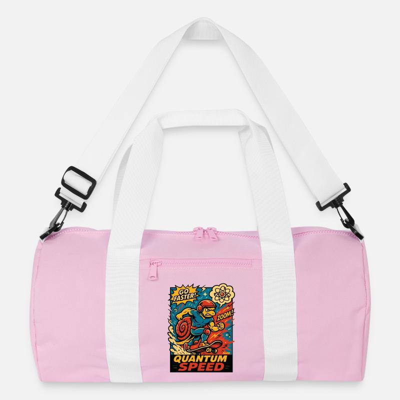 Quantum Speed Turtle Skateboard Recycled Duffel Bag