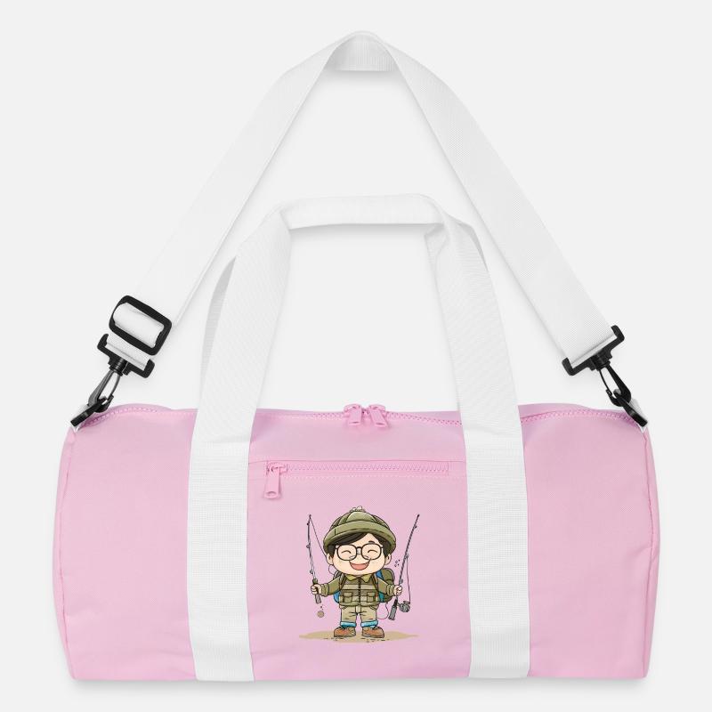 Fisherman Boy Comic Recycled Duffel Bag