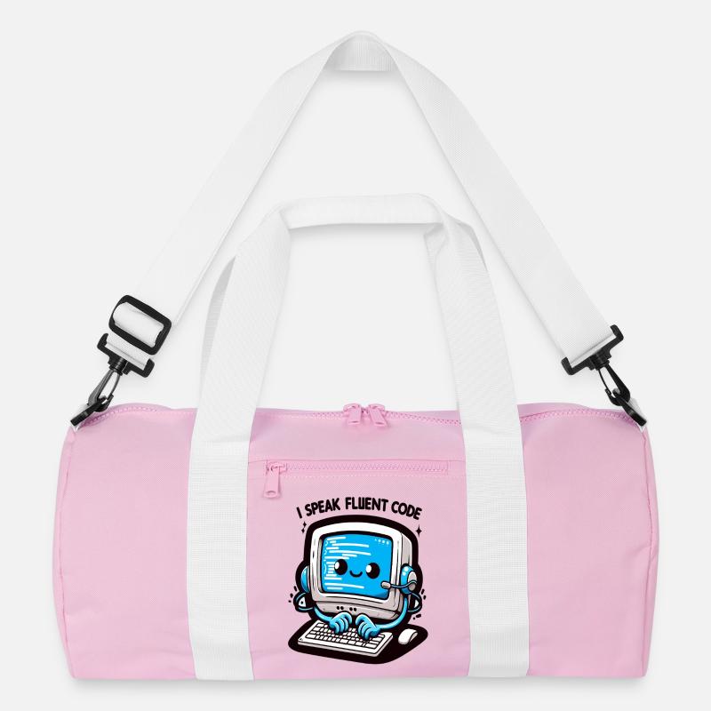 I Speak Fluent Code Retro Computer Recycled Duffel Bag