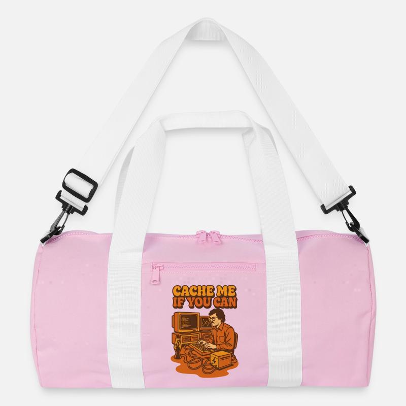 Cache mich, wenn du kannst | Coding Humor Recycelte Duffel Bag