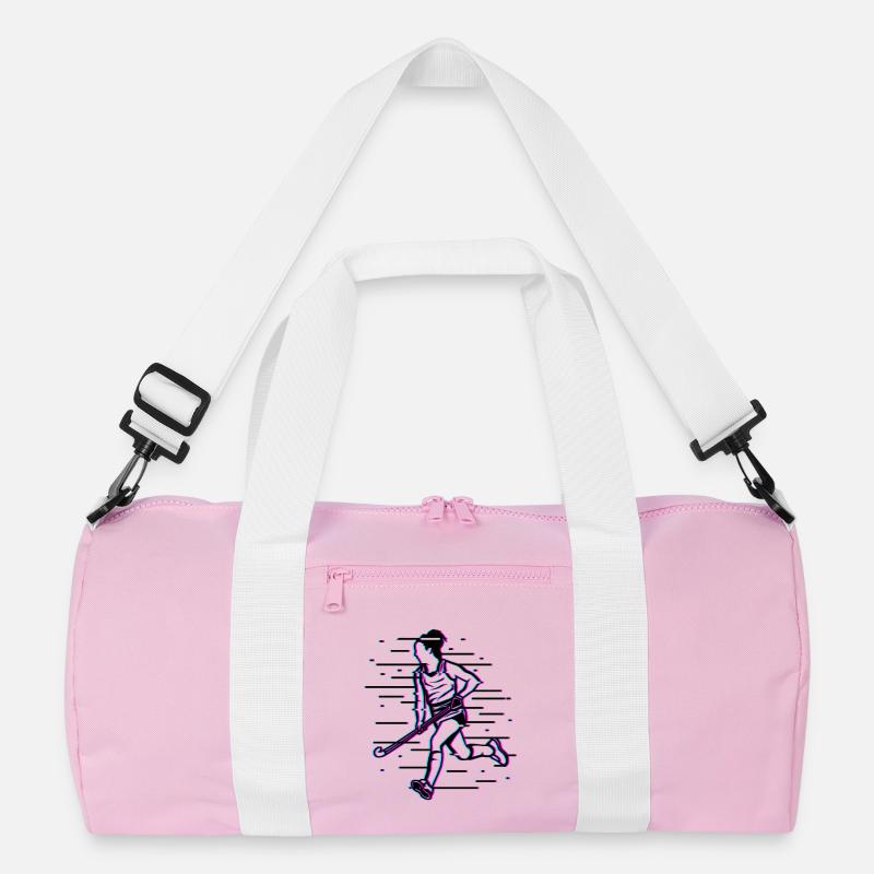 Feldhockey Mädchen - Recycelte Duffel Bag - Rosa/Weiß