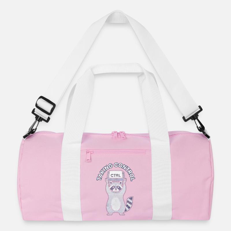Raccoon Ctrl: Taking Control Recycled Duffel Bag