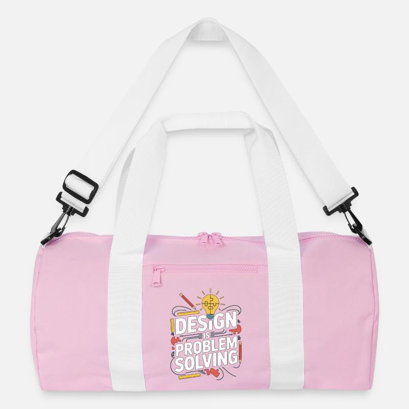 Designer Educator Design Is Problem Graphic Design Recycelte Duffel Bag