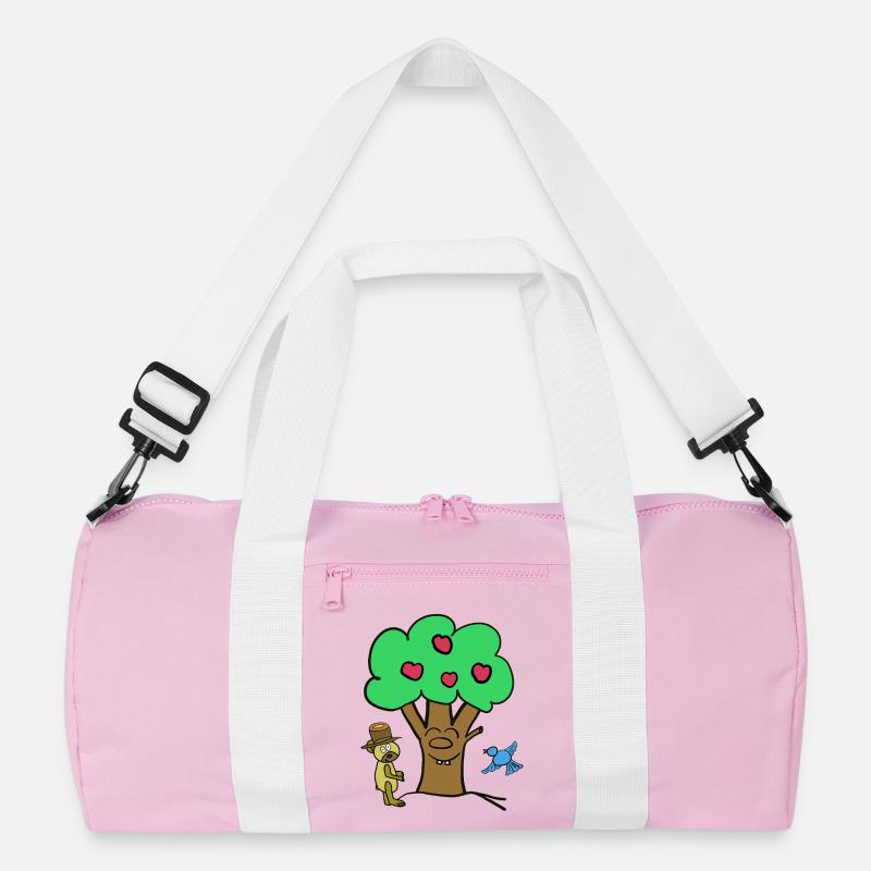 Apfelbaum Baum Teddybär Sommer Kind Recycelte Duffel Bag