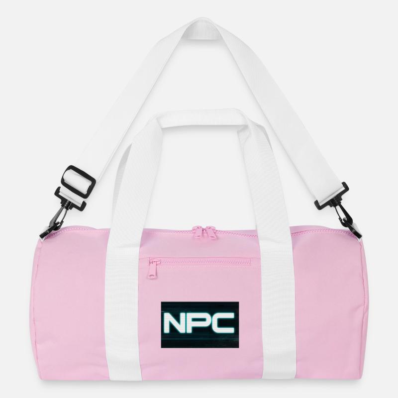 Neon NPC Glitch Stil Recycelte Duffel Bag
