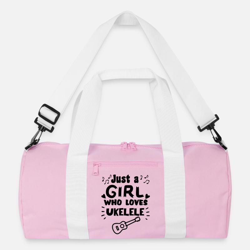 Nur ein Mädchen, das wirklich gerne Ukulele spielt * Recycelte Duffel Bag