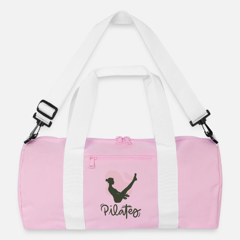 Pilates - Recycelte Duffel Bag - Rosa/Weiß