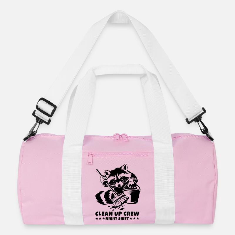 Clean Up Crew – Night Shift Waschbär Recycelte Duffel Bag
