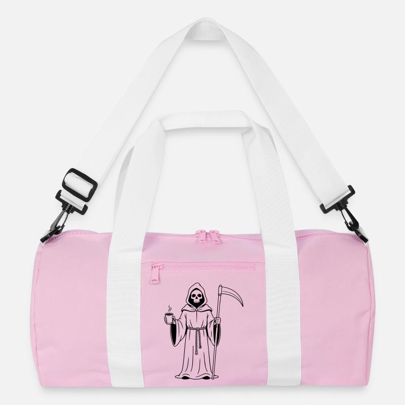 Sensenmann mit einer Tasse Kaffee Recycelte Duffel Bag