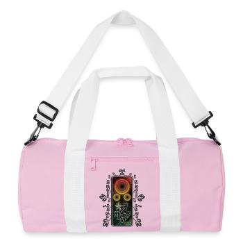 Brillance du système de son reggae - Sac de sport recyclé - rose/blanc - Devant