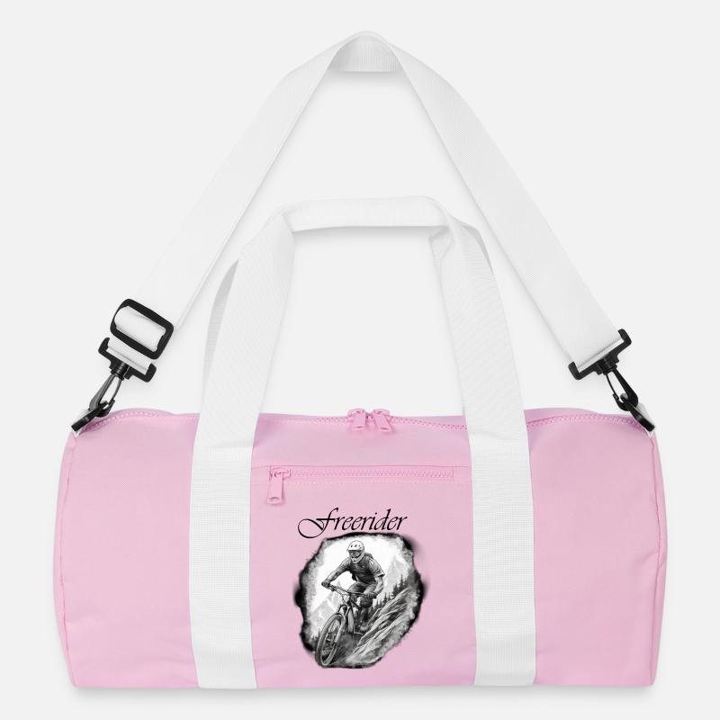 Freerider - Recycelte Duffel Bag - Rosa/Weiß