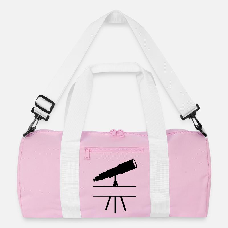 Telescope shadow image with space or bar Recycled Duffel Bag