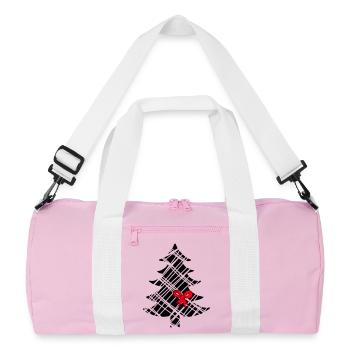 Christmas tree - Recycled Duffel Bag - pink/white - Front